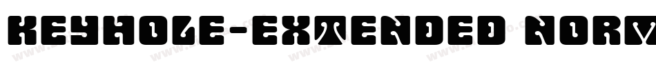 Keyhole-Extended Normal字体转换